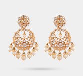 Polki Chandbali Earrings